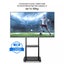 32"-75" Mobile TV Basket Mount Floor Stand Mobile Wheel Carousel 6