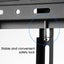 32"-75" Mobile TV Basket Mount Floor Stand Mobile Wheel Carousel 10
