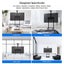 32"-75" Mobile TV Basket Mount Floor Stand Mobile Wheel Carousel 11