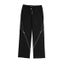 American Trendy Brand Men Black Zipper Design Slit Slightly Flared Pants Carousel 1