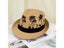 Men Beach Hat Breathable Short Brim Tree Print Contrast Color Flat Top Sun Carousel 5