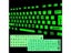 Spanish Russian Arabic French English Fluorescent Keyboard Stickers Luminous Carousel 4