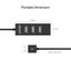 Unitek 4 Port USB-A 2.0 High Speed Hub - Black 0.8m - Data Transfer Speed up to Carousel 4