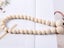 2 X 49CM Magnetic Curtain Tieback Boho Wooden Bead Rope Curtain Ties Carousel 5