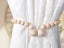 2 X 49CM Magnetic Curtain Tieback Boho Wooden Bead Rope Curtain Ties Carousel 6