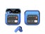 Bluetooth 5.4 Wireless Earbuds In Ear Headphones with Smart Charging Case Blue Carousel 2