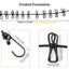 Portable Elastic Travel Clothes Rack Windproof Outdoor Clothesline With 12 Carousel 6