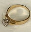18ct yellow gold diamond solitaire ring . Carousel 3