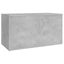 Storage Chest Concrete Grey 84X42x46 Cm Engineered Wood Blanket Boxes Carousel 5