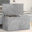 Storage Chest Concrete Grey 84X42x46 Cm Engineered Wood Blanket Boxes Carousel 8