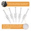 66 White Nylon Drywall Anchors And Screws Threaded SLATE Anchors Suitable For Carousel 6