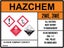 510 EMMJAY- HAZCHEM 2WE 3 WE SIGN 450x600mm chemical chem shed store Carousel 1