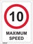 704 EMMJAY- Maximum Speed 10KPH Sign 225 x 300mm Carousel 1