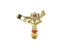 1/2 3/4 Inch Male Metal 360° Rotation Lawn Watering Sprinkler 1pc Carousel 8