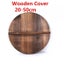 Handmade Fir Anti-scalding Pot/wok Lid Wooden With Hypotenuse Iron Carousel 3