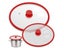 Multi Size Tempered Glass Lid For Pots Pans Cookware With Silicone Rim Carousel 3