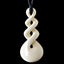 Large Triple Twist, hancrafted bone pendant Small Carousel 1