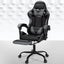 2 Point Massage Gaming Office Chair Footrest Grey Carousel 7