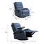 Massage Chair Recliner Chairs Heated Lounge Sofa Armchair 360 Swivel Carousel 3