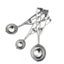 Stainless Steel Ice Cream Scoop Spring Handle Mash Potato Watermelon Ball Scoop Carousel 7