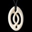 Oval Overlay Twist, handcrafted bone pendant Carousel 1