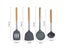 1pc Non-Stick Silicone Kitchen Utensil Wood Slotted Spatula Skimmer Spoon Soup Carousel 7