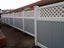 Bertha- Lattice-Top Privacy PVC Fence Combined Panel Kit 1800H x 2440W Carousel 5