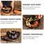 Hod Health & Home Ceramic Noodle Rice Bowl With Cover Japanese Style Soup Dinner Carousel 7