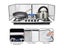 Kitchen Anti Oil Splatter Shield Guard Anti-Splash Block 2-Sided Stainless Carousel 5
