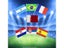 Hand Flags Of The Country World With Poles 32 Countries Small Bandeir Team Carousel 3