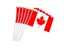 5pcs Canada Hand Waving Flag 14*21cm Canadian Small National Flags With Plastic Carousel 4