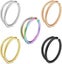 Double Nose Ring Hoop for Single Piercing Loop Nose Ring Spiral Nose Rings Carousel 1