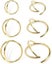 Double Nose Ring Hoop for Single Piercing Loop Nose Ring Spiral Nose Rings Carousel 2