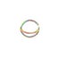 Double Nose Ring Hoop for Single Piercing Loop Nose Ring Spiral Nose Rings Carousel 8