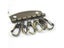 1Piece Metal Key Holder Key Row Keyring Organnizer With 6 Snap Hook For Leather Carousel 4