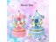 1pc Luxury Carousel Music Box 4 Horses Rotate Rotation Romantic Luxury Carousel Carousel 7