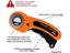 45mm Leather Craft Rotary Cutter Leather Cutting Tool Leather Craft Fabric Carousel 6