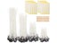 250Pcs Handmade Candle Decor Making Set Cotton Thread Wooden Holder Base Carousel 3