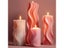 DIY Pattern Carving Cylindrical Candle Silicone Mold Unique Wave Pattern Roman Carousel 6