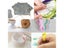 KRABALL Knit Crochet Hook Kit Knitting Needles Set With Bag Steel Large Eye Carousel 8