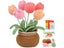 BUDDUR Crochet Knitting Kit With Cotton Yarn Thread And Instruction For Fabric Carousel 1