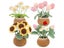 KRABALL Crochet Flower Kit With Yarn Hook Needles For Beginners DIY Carousel 2