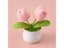 1pc Handmade Woven Flower Potted Artificial Knitted Crochet Tulip Plant Carousel 5