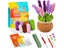 BUDDUR Purple Lavender Crochet Knitting Kit With Crochet Hooks And Cotton Yarn Carousel 1