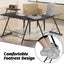 Corner Gaming Desk L Shaped Round Computer Desk Workstation With Screen Riser Carousel 10