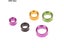 10Pcs Aluminum Parrot Leg Rings Pigeon Foot Rings Bird Parrot Feeding Carousel 7