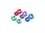 6 Colors Birds Feet Rings Inner Diameter 8mm/10mm Width 6mm Bird Ring Pigeon Carousel 5