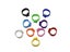 1000 Pcs Pigeons Rings 8mm/10mm Bayonet Identification Ring Opening Pigeon Ring Carousel 5