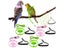 Adjustable Parrot Bird Harness Leash Anti-bite Training Harness For Parrots Carousel 7