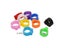 2000 Pcs Bird Clip Ring 8mm Plastic Parrot Pigeons 10 Colors Marking Ring Pet Carousel 3